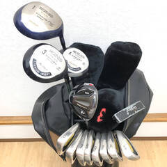 ss7876　メンズ ゴルフクラブフルセット 13本セット キャディバッグ付き Macgregor ゴルフセット 男性用 右利き 右打ち クラブセット ドライバー アイアン パター ゴルフクラブ 中古の画像