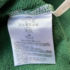 K2511-097 Disney mickey スウェット トレーナー Mサイズ グリーン 毛玉汚れ有りの画像