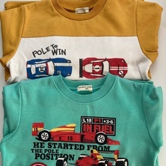 男の子　裏起毛トレーナー120cmの画像