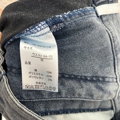 デニム生地スカート　美品の画像