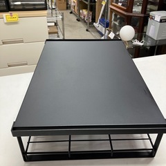 I2511-129 レンジ上ラック 棚2段 ブラック 中古の画像