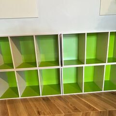 【取りに来てくれる方限定】３段カラーボックス４個セットの画像