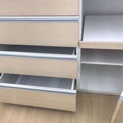 A-503【リユースのサカイ野々市店】ジモティ来店特価‼ レンジボード 白 クリーニング済みの画像