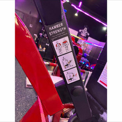 HAMMERSTRENGTH ショルダープレス ウエイトトレーニングマシン 赤の画像