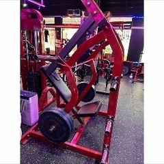 HAMMERSTRENGTH ショルダープレス ウエイトトレーニングマシン 赤の画像