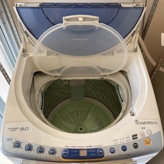 Panasonic全自動洗濯機と洗濯棚セット
の画像