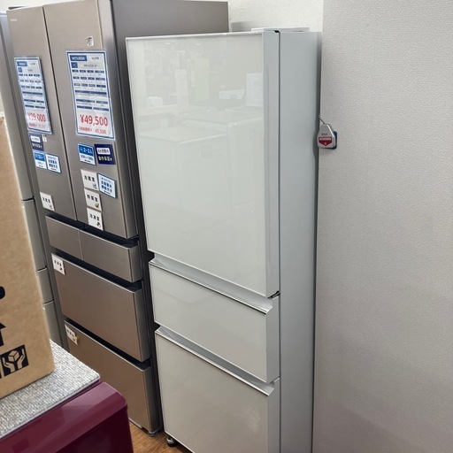 「安心の6ヶ月保証付。【３ドア冷蔵庫 MITSUBISHI MR-CG33F-W 2021年製 330L 80L】取りに来れる方限定。」