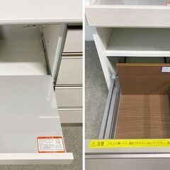 AYANO/アヤノ キッチンボード 幅180 上段デュアルソフトクローズ 下段全ブルモーション モイス 食器棚 中古家具 店頭引取歓迎 R10198の画像