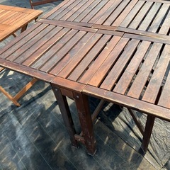 IKEAガーデンテーブル3＋チェア1の画像