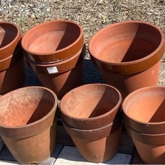 植木鉢　駄温鉢 8号-×1 7号-×7 6号-×4 小×2の画像