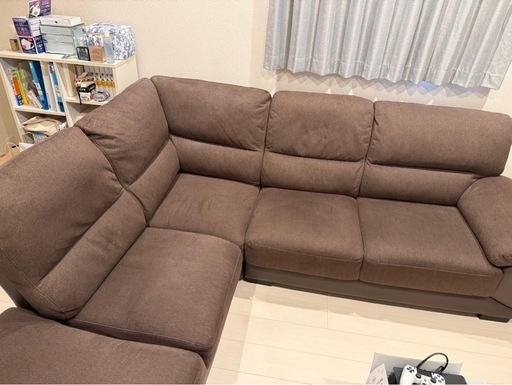 直接引取/配送限定　ニトリ コーナーソファ ウォール3 L字型ファブリックソファ