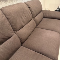 直接引取/配送限定　ニトリ コーナーソファ ウォール3 L字型ファブリックソファの画像