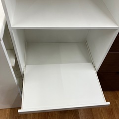 レンジボード ニトリ フォルムN ホワイト スリムタイプ 【取りに来れる方限定】の画像