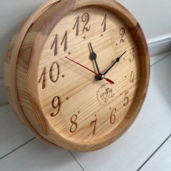 時計　壁掛け　サウナ　ふろおけ風呂桶の画像