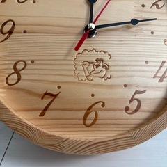 時計　壁掛け　サウナ　ふろおけ風呂桶の画像