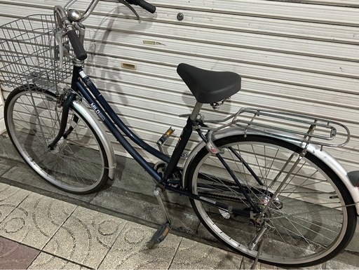 MILD 26インチ 自転車 3段変速付き　ミラー付き　カゴ付き自転車ママチャリ