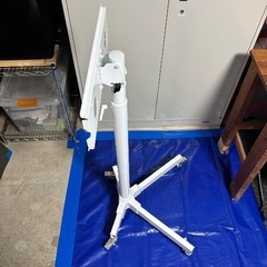 美品　ホワイト　テレビスタンドの画像