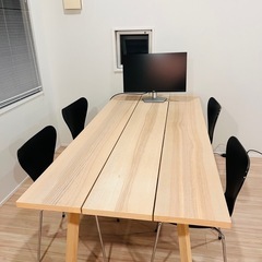 【引取限定】YPPERLIG / HAYデザイン / 大型テーブル / 200×90cm / 事務所・自宅ワークにの画像