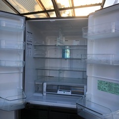 ◆近くなら送料無料‼︎ 自動開閉機能付き☆　6ドア冷凍冷蔵庫 日立 517L の画像