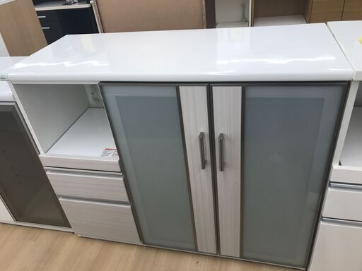 A-505【リユースのサカイ野々市店】ジモティ来店特価‼ レンジ台 ニトリ ポスティア120 ホワイト クリーニング済み