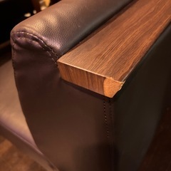 コンセント付き2人がけソファの画像