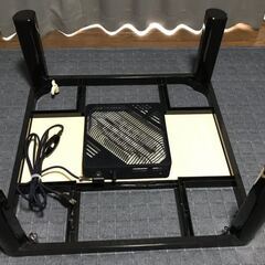 S758 ⭐ 未使用未開封品 コーナン 正方形コタツ カジュアルコタツ YK4-C075BK 75X75cm の画像