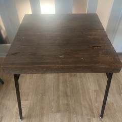 古材 ビンテージ&アイアンダイニングテーブルの画像