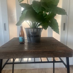 古材 ビンテージ&アイアンダイニングテーブルの画像