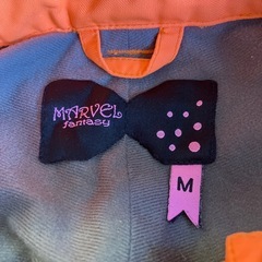 K2511-100 MARVEL FANTASY スノボー ウェア Mサイズ スキー スポーツ ネオン オレンジ キズ汚れ有りの画像
