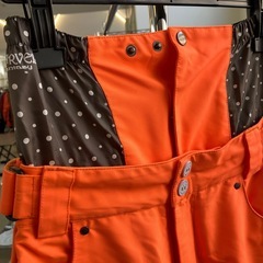 K2511-100 MARVEL FANTASY スノボー ウェア Mサイズ スキー スポーツ ネオン オレンジ キズ汚れ有りの画像