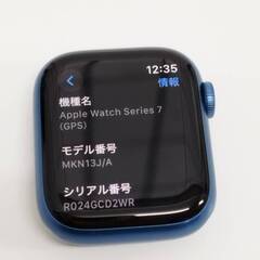 Apple Watch Series 7/GPS/41mm/A2473/ブルー〈MKN13J/A〉の画像