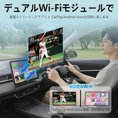 【新品未使用】CarPlay Ai Box 動画視聴可能 ワイヤレス Android Autoの画像