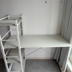 ニトリ システムデスク ホワイト　勉強机 仕事机 の画像