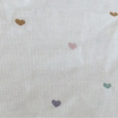 【未使用】H&Mベビー肌着上下セット　50cm ハートの画像