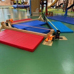 11/7実施　親子でスラックライン教室（であえーる岩見沢・あそびの広場）の画像