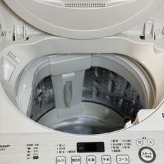 送料・設置込み可　洗濯機　5.5kg SHARP 2020年【分解クリーニング済み】の画像