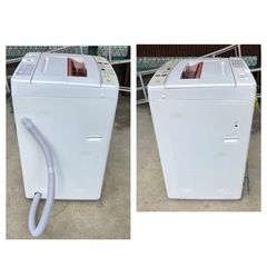 AQUA　全自動電気洗濯機　6kg　AQW-KS6H(P)　2019年製の画像