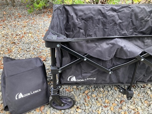 MOON LENCE 【ブレーキ付き】 大容量135L 耐荷重130kg　キャリーワゴン 折りたたみ　