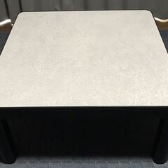 S104 ⭐ 未使用未開封品 コーナン 正方形コタツ カジュアルコタツ YK4-C075BK 75X75cmの画像