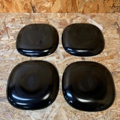 C(7664) プレート皿 24cm 4枚セット プレート ブラック 平皿 IKEA オフタスト OFTASTの画像