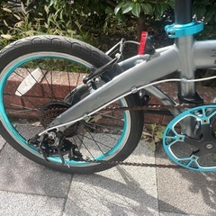 🔵中古車🔵　軽量アルミフレーム　10.8キロ　折畳　RENAULT　LIGHT10　145㎝～　中古自転車　点検調整永久無料✨　整備済み　西宮市の画像