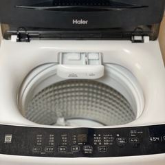 送料・設置込み可　洗濯機　4.5kg  Haier 2023年【分解クリーニング済み】の画像