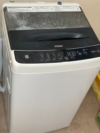 送料・設置込み可　洗濯機　4.5kg  Haier 2023年【分解クリーニング済み】