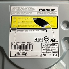 ジャンクpioneer　blu-ray DISC DRIVE BDR-206JBKの画像