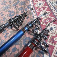 釣り竿３本まとめて！の画像