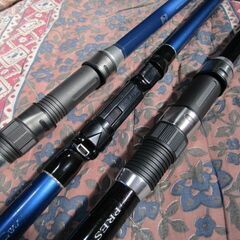 釣り竿３本まとめて！の画像