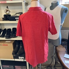 M2511-101 canterbury ポロシャツ ボーダー Mサイズ レッド 使用感有りの画像