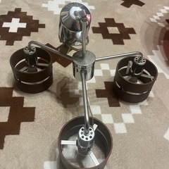 ライト ３灯 木目 ブラウンの画像