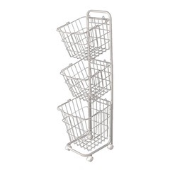 ランドリーバスケット3段の画像