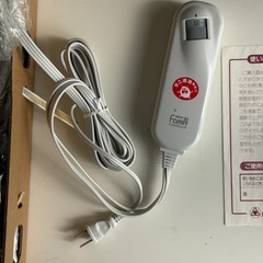 【動作確認済】NDK Family 電子コントロール掛け毛布 電気毛布 コントローラー付 かけ毛布 アクリル×ポリエステル 暖房 寝具 省エネ 冬支度 レトロ 家電 箱・説明書あり の画像